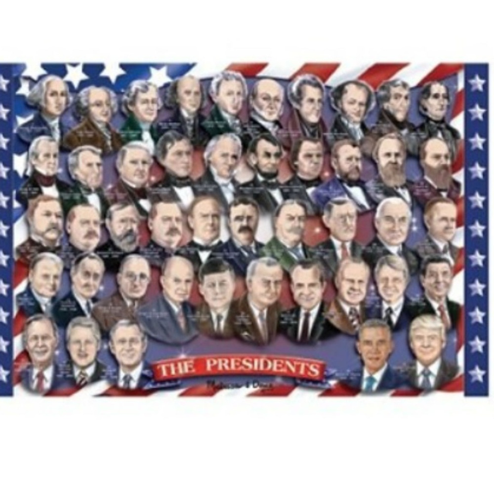 Presidents of The United States Floor Puzzle 2 x 3